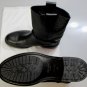 JIMMY CHOO SHOES $1295 BLACK GRAINED CALFSKIN LOGO NOTCH BUCKLED BOOT 13 46e NEW