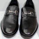 SALVATORE FERRAGAMO SHOES $765 BLACK CALFSKIN LOGO GANCINI VAMP LOAFER 13 46 NEW