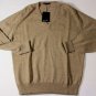 KITON SWEATER $1895 BROWN 100%CASHMERE V-NECK PICK STITCHED JUMPER SM 48e NEW