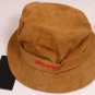DSQUARED2 HAT $545 BROWN GOATSKIN LOGO BANDED FEDORA BUCKET HAT UNISEX SMALL NEW