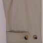 ZEGNA COAT $1995 BROWN COTTON/LEATHER 8-BTN BELTED SPRING TRENCH COAT 46 56e NEW