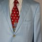 ISAIA JACKET $2485 SKY BLUE WOOL/SILK 2-BTN HANDMADE SPORT COAT 42R 52e NEW