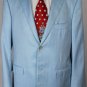 ISAIA JACKET $2485 SKY BLUE WOOL/SILK 2-BTN HANDMADE SPORT COAT 42R 52e NEW