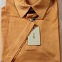 BRIONI POLO $395 ORANGE CREAM COMBED COTTON 3-BTN POLO GOLF SHIRT LG 52e NEW