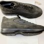 SANTONI SHOES $495 OLIVE DRAB SUEDE LOGO ORNAMENT SIDE AIRWALK TRAINER 11 44 NEW
