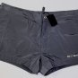 DSQUARED2 SWIM TRUNKS $445 SLATE GRAY LOGO ORNAMENTED BOXER SWIMSUIT SM 48e NEW