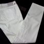GUCCI PANTS $750 CREAM LOGO EMBOSSED STRETCH EQUESTRIAN CALVARY JEANS 34 50e NEW