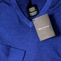 KITON SWEATER $1725 DK BLUE 100%CASHMERE NUVOLA HAND DYED VNECK JUMPER L 52e NEW