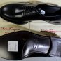 SALVATORE FERRAGAMO SHOES $760 BLACK BRUSHED CALF CAPTOE DERBY 9.5EE 42.5e NEW