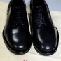SALVATORE FERRAGAMO SHOES $760 BLACK BRUSHED CALF CAPTOE DERBY 9.5EE 42.5e NEW