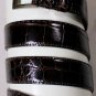 KITON BELT $2990 DK BROWN ALLIGATOR SKIN SOLID STERLING SILVER BUCKLE 42 105 NEW