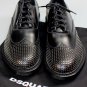 DSQUARED2 SHOES $1350 BLACK CALF GUNMETAL NAILHEAD ORNAMENTED WINGTIP 12 45 NEW