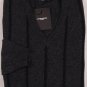 COSTUME NATIONAL SWEATER $680 BLACK ROPE STRIPED 100%WOOL V-NECK XL 54e NEW