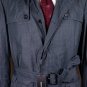 DOLCE & GABBANA COAT $1795 DARK BLUE QUILTED INTERIOR TRENCH COAT MED 50e NEW