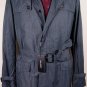 DOLCE & GABBANA COAT $1795 DARK BLUE QUILTED INTERIOR TRENCH COAT MED 50e NEW