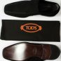 TOD'S SHOES $695 BROWN SUEDE LOGO EMBOSSED PEBBLE METAL INSERT LOAFERS 8 41e NEW