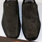 TOD'S SHOES $695 BROWN SUEDE LOGO EMBOSSED PEBBLE METAL INSERT LOAFERS 8 41e NEW