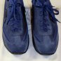 SANTONI SHOES $495 DENIM BLUE LOGO ORNAMENT SIDE AIRWALK TRAINER 11.5 44.5e NEW