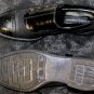 DOLCE & GABBANA SHOES $1190 BLACK SIDE BUTTONED WASHED CALF BROGUE 11.5 44.5 NEW