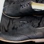 DOLCE & GABBANA SHOES $880 BLACK OILED SUEDE PINHOLE EMBELLISHED DERBY 12 45 NEW