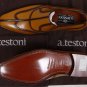 A. TESTONI SHOES $1090 BROWN VARNISH SEAM WING-TIP HANDMADE SHOE 11.5 44.5 NEW