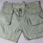 DSQUARED2 SHORTS $520 KHAKI COTTON LOGO EMBROIDERED CAMP SHORT PANTS 34 50e NEW