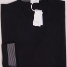 MALO SWEATER $880 BLACK 100%CASHMERE CASH-LIGHT CREWNECK JUMPER MED 50e NEW
