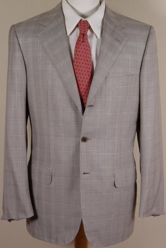 BRIONI SUIT $5695 LIGHT GRAY SILK/SUPER 130s WOOL 3BTN HANDMADE SUIT 40R 50e NEW