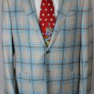 KITON JACKET $5965 BEIGE TARTAN 2-BTN 100%CASHMERE HANDMADE BLAZER 44L 54e NEW