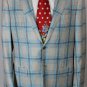KITON JACKET $5965 BEIGE TARTAN 2-BTN 100%CASHMERE HANDMADE BLAZER 44L 54e NEW