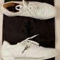 CESARE PACIOTTI SHOES $525 WHITE LEATHER LOGO ORNAMENT TRAINERS 8 41e NEW