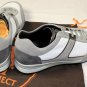 TOD'S T-PROJECT SHOES $495 WHITE/GRAY SUEDE PEBBLE SOLE TRAINERS 11 44e NEW