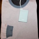 MALO SWEATER $890 SLATE BLUE/GRAY 100%CASHMERE CREWNECK JUMPER XXL 56e NEW