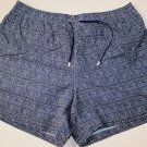 BRIONI SAILING SWIMSUIT $600 NAVY/WHITE LOGO EMBROIDERED SWIM TRUNKS XXL 56e NEW