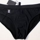 DSQUARED2 SWIM TRUNKS $295 BLACK LETTERMAN LOGO ORNAMENTED BATHING SLIP 48 NEW