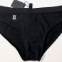 DSQUARED2 SWIM TRUNKS $295 BLACK LETTERMAN LOGO ORNAMENTED BATHING SLIP 48 NEW