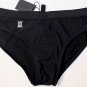 DSQUARED2 SWIM TRUNKS $295 BLACK LETTERMAN LOGO ORNAMENTED BATHING SLIP 48 NEW