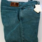 BRUNELLO CUCINELLI JEANS $640 JADE GREEN WASH LOGO FIT LEG DENIM 38/34 54e NEW
