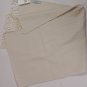 ERMENEGILDO ZEGNA SCARF $295 BROWN/WHITE STRIPED 100%WOOL FRAYED ENDS SCARF NEW