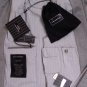 ZEGNA VEST $1950 GRAY ELEMENTS MICRONSPHERE WOOL/SILK/LEATHER GILET L 52e NEW