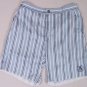 CORNELIANI SWIMSUIT $285 LT BLUE/WHITE LOGO BOARD SHORTS BEACHWEAR XL 54e NEW