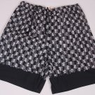 MARNI SWIMSUIT $295 BLACK/WHITE BLUR BEACHWEAR SWIM TRUNK SHORTS MED 50e NEW