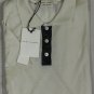MARC JACOBS POLO $795 IVORY/GRAY 100%CASHMERE 3-BTN POLO SHIRT LG 52e NEW