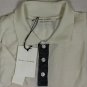 MARC JACOBS POLO $795 IVORY/GRAY 100%CASHMERE 3-BTN POLO SHIRT LG 52e NEW