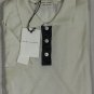 MARC JACOBS POLO $795 IVORY/GRAY 100%CASHMERE 3-BTN POLO SHIRT LG 52e NEW