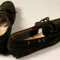 SUTOR MANTELLASSI SHOES $545 BROWN SUEDE PEBBLE SOLE TIED VAMP DRIVERS 11 44 NEW