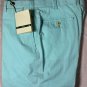 BORRELLI PANTS $595 SKY BLUE BRUSHED COTTON HANDMADE GOLF SLACKS 34 50e NEW