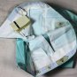BORRELLI PANTS $595 SKY BLUE BRUSHED COTTON HANDMADE GOLF SLACKS 34 50e NEW