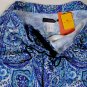 ETRO SWIM TRUNKS $365 BLUE/GREEN LOGO PAISLEY BEACHWEAR SWIM TRUNKS LG 52e NEW