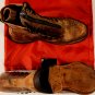 ESQUIVEL SHOES $1200 BROWN SCAB LEATHER HANDMADE BATTALION HI BOOT 10.5 43.5 NEW